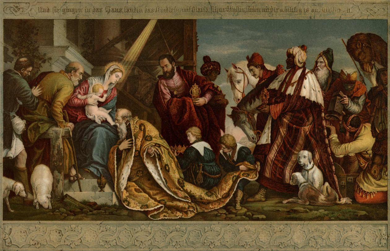 Maagien palvonta tekijältä after Veronese