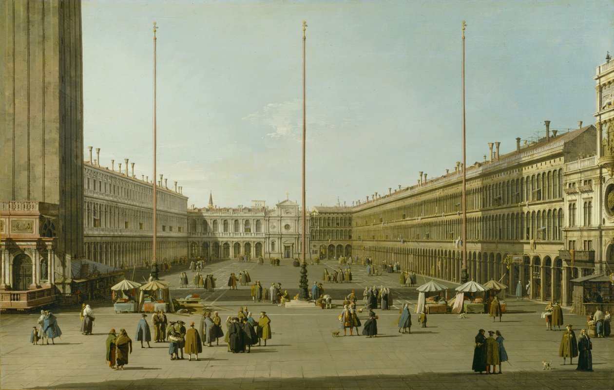 Piazza San Marco, n. 1738-1740 tekijältä Giovanni Antonio Canal
