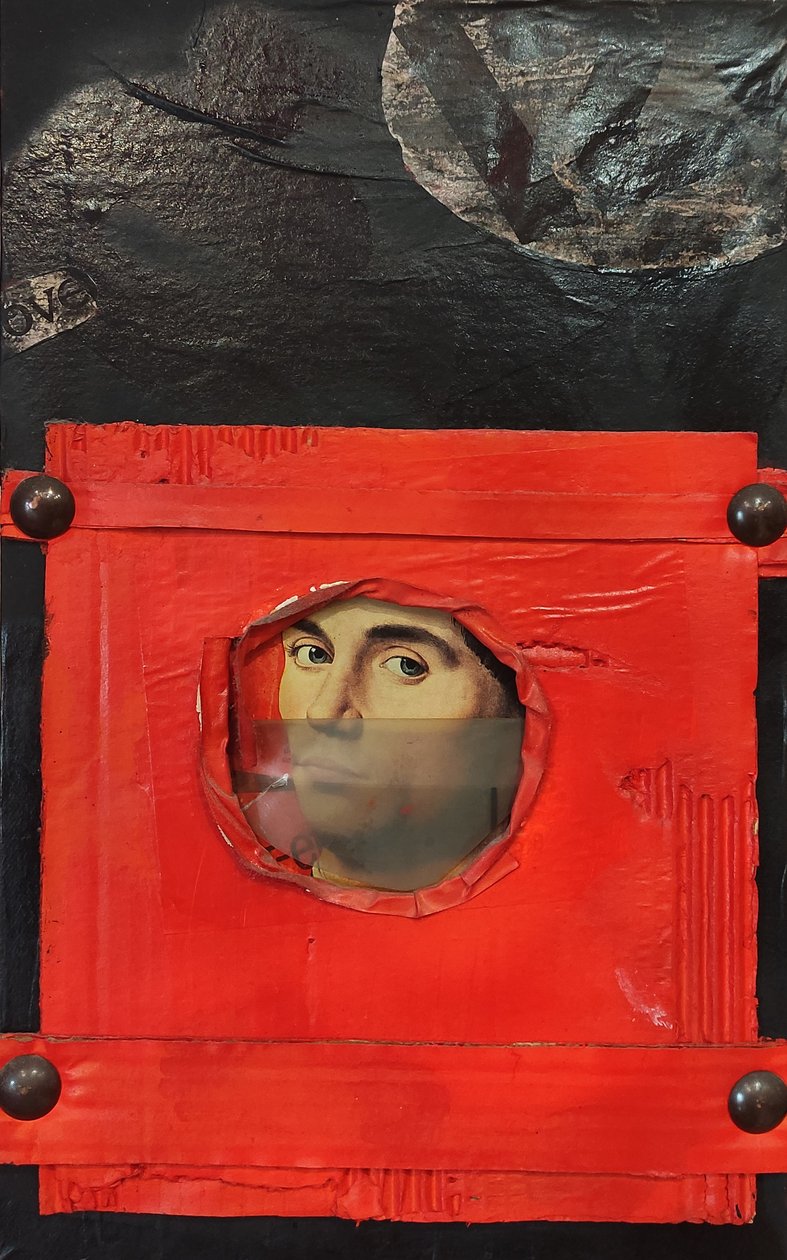 G. C. Riccardi, Breve corsa, 1986, Gemischte Technik, 60x80, Italia. tekijältä Gian Carlo Riccardi