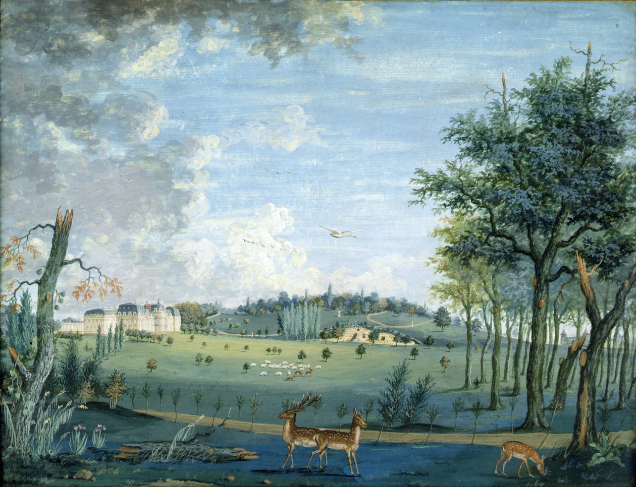 Parc du Raincy, Chateau ja Rocks, n. 1754-1793 tekijältä 1717 1806 Carmontelle