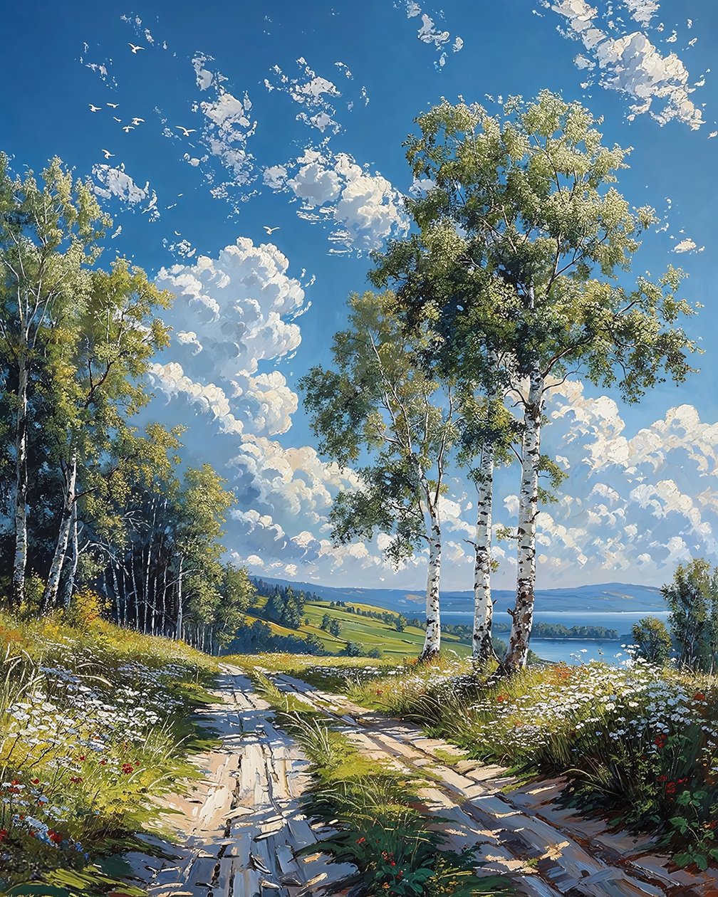 Syksyn metsäpuita, seinäkoristeet mihin tahansa huoneeseen tekijältä F. Abderrahim