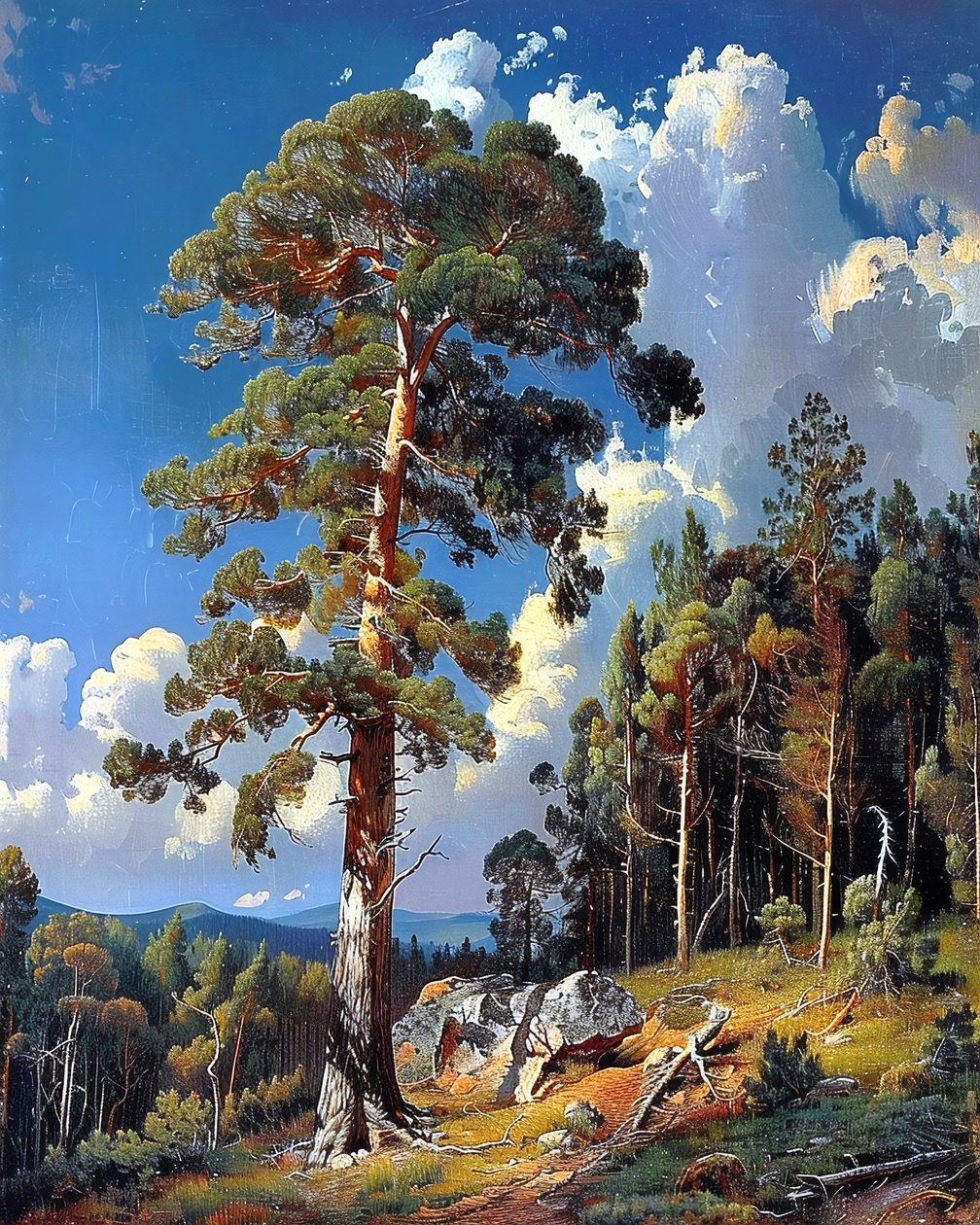 Maisema Rocky Cliffs  metsä, seinäkoriste toimiston seinälle tekijältä F. Abderrahim