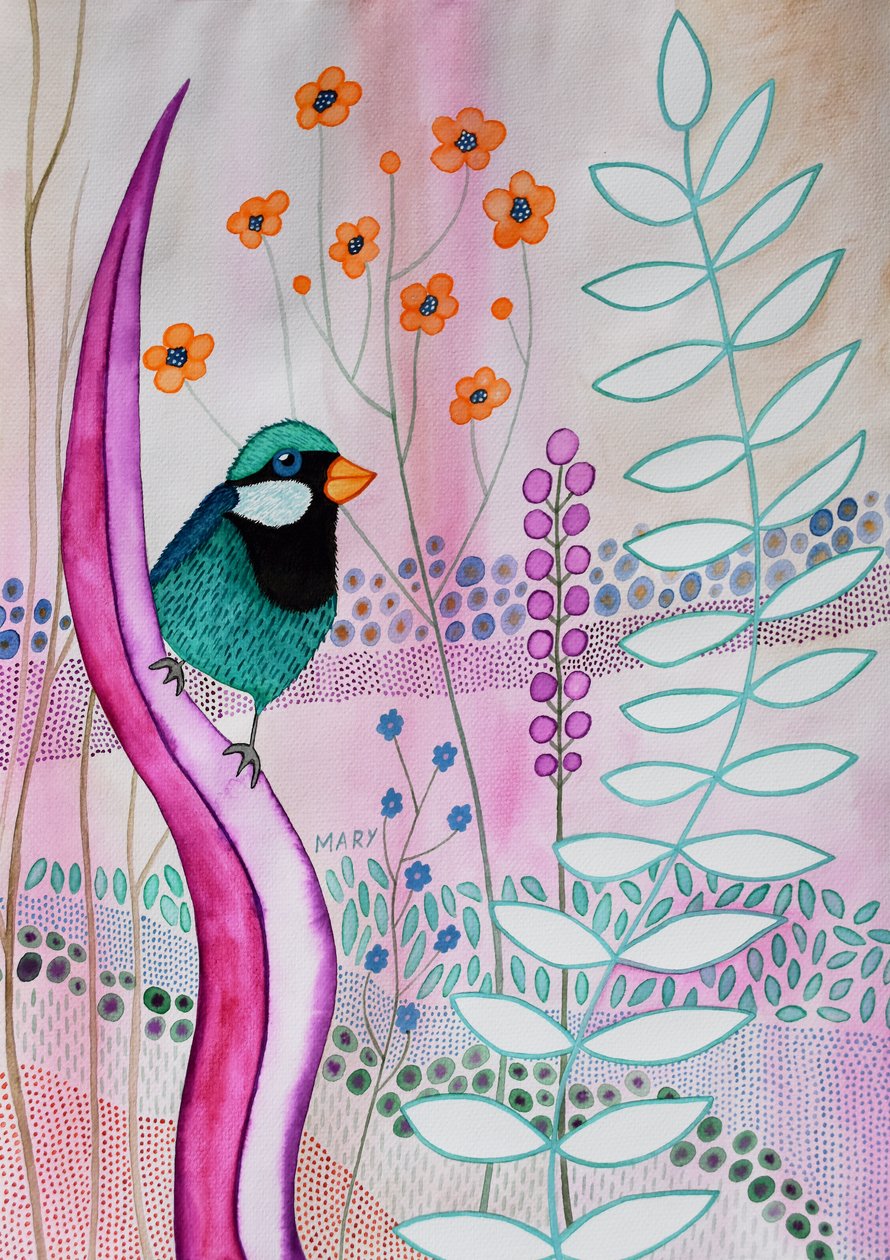 Fantasia lintu tekijältä Marys Watercolors