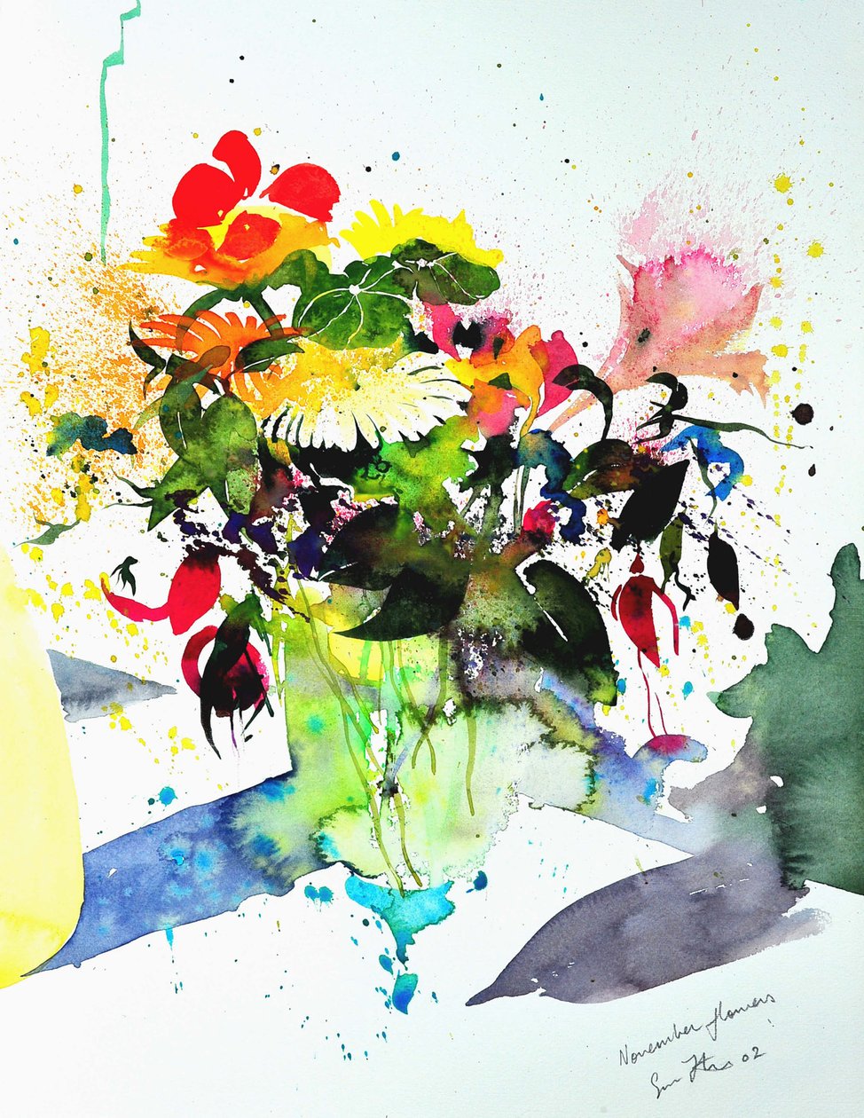 Marraskuun kukat 56 x36 2002 tekijältä Simon Fletcher