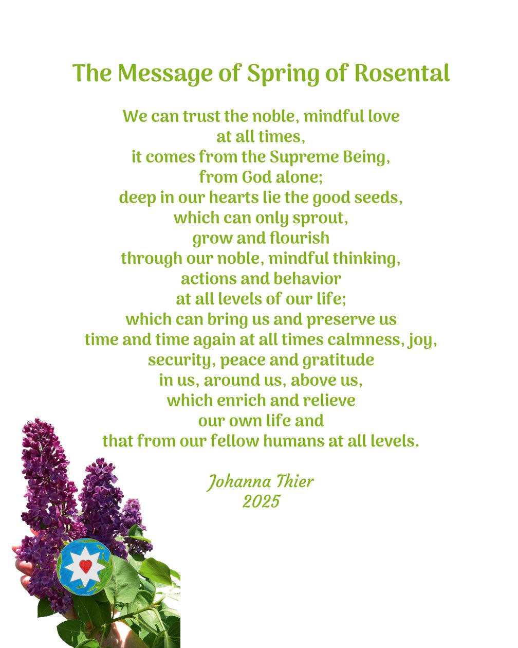 The Message of Spring of Rosental tekijältä Johanna Thier