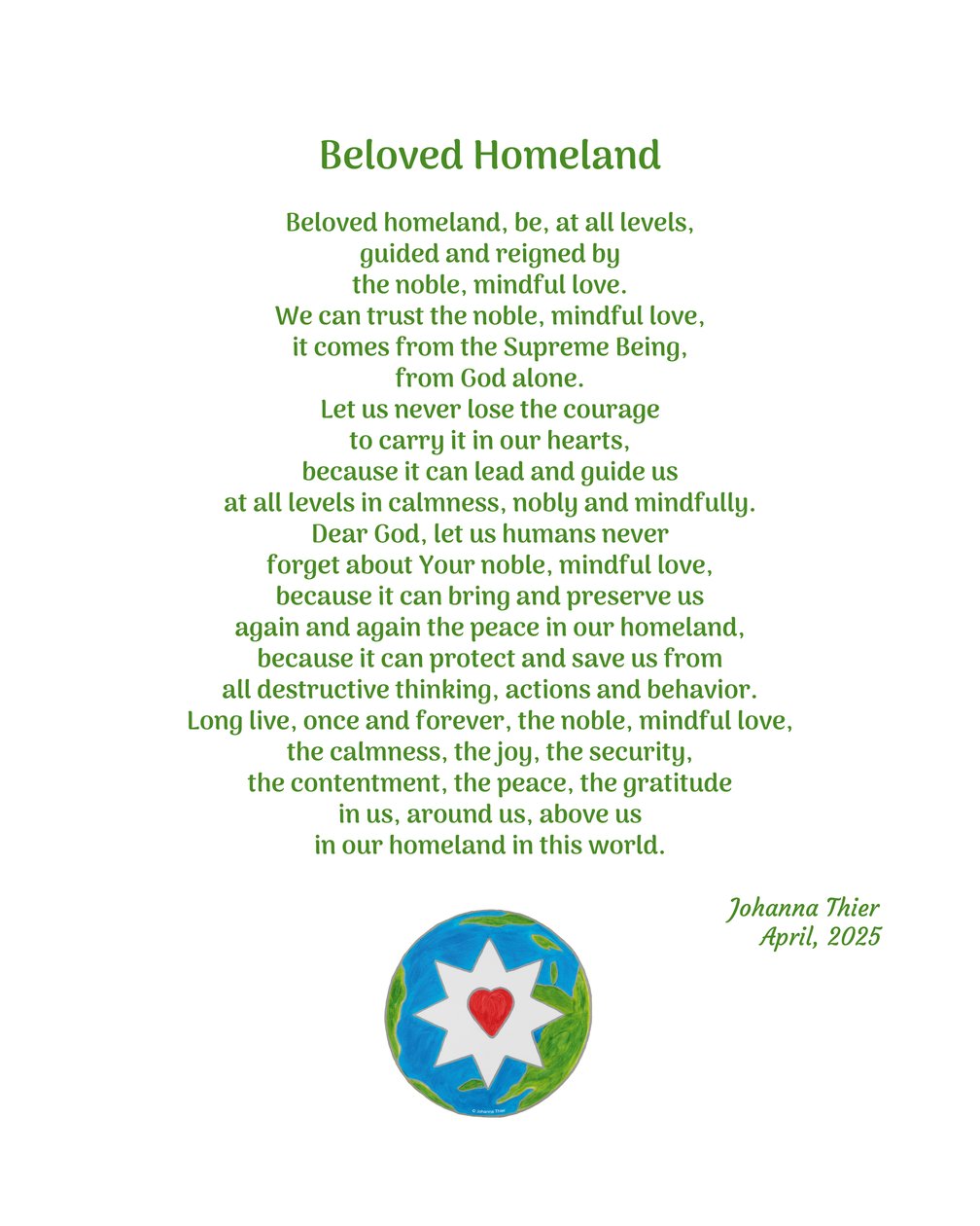 Beloved Homeland tekijältä Johanna Thier