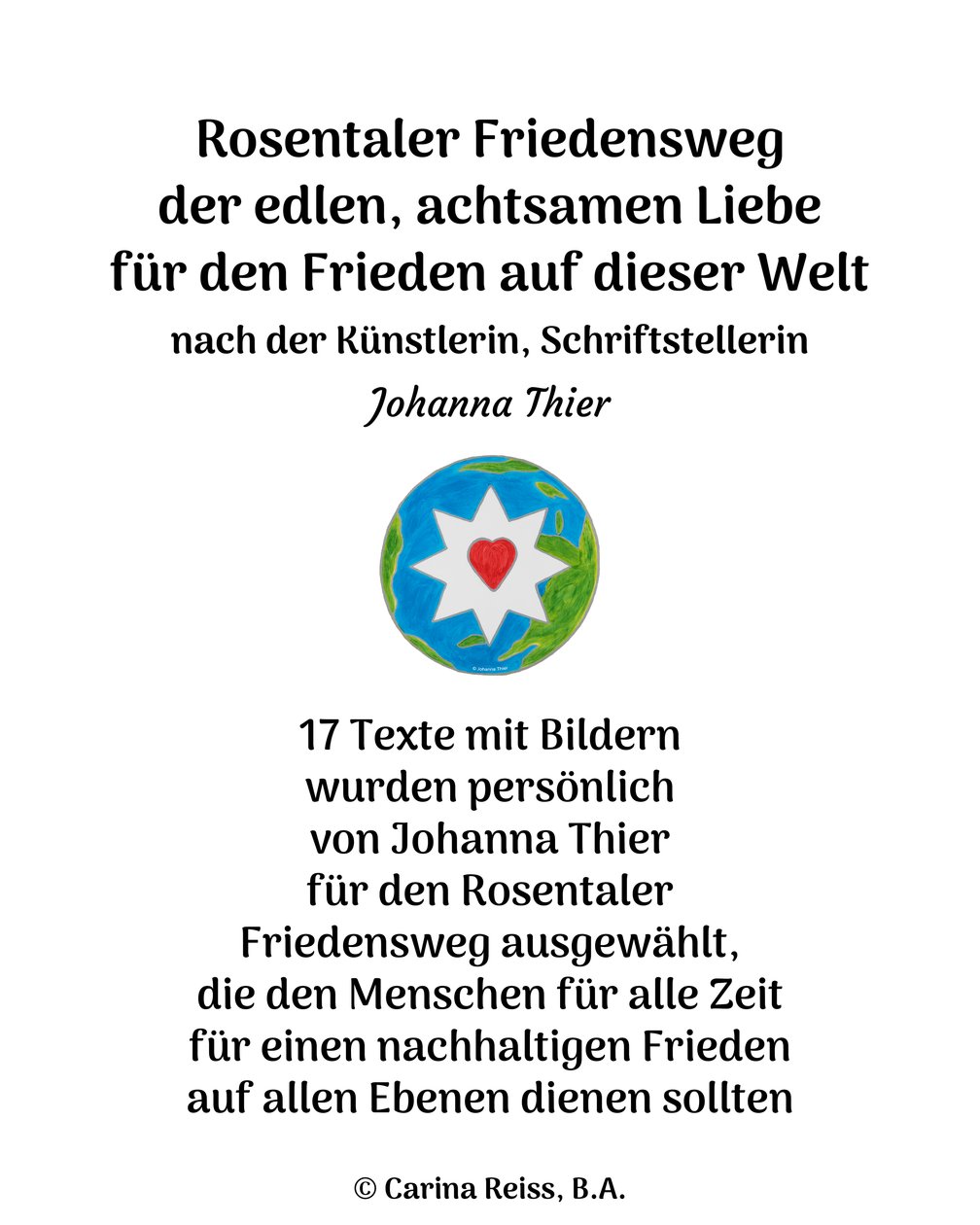 Rosentalin rauhanreitti tekijältä Johanna Thier