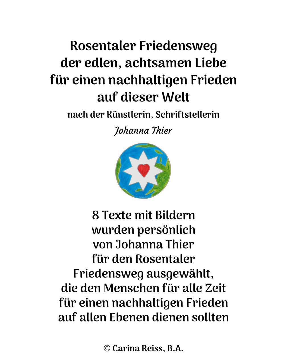 Rosentalin rauhanreitti tekijältä Johanna Thier