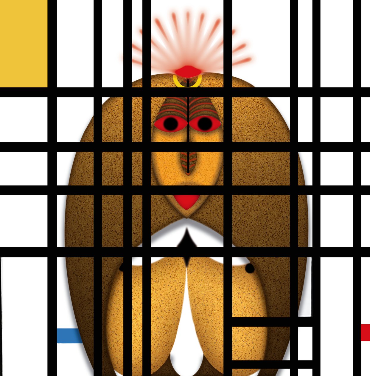 Lockdown (VIII) - (aus der Serie Animal Rationale) tekijältä Alexander Eibach