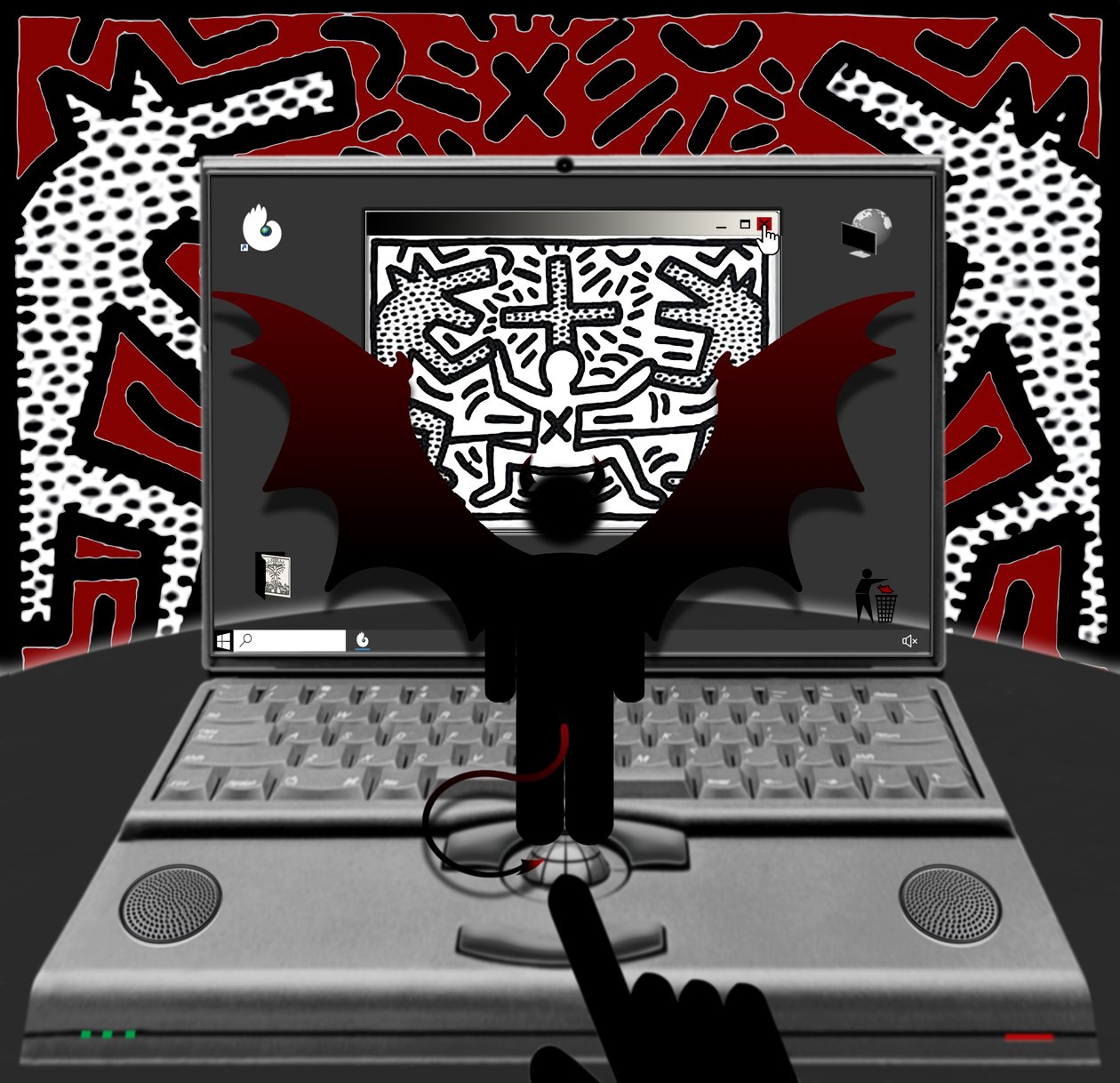 Antikristus (IV) - väkijoukko (sarjasta: Windows) tekijältä Alexander Eibach