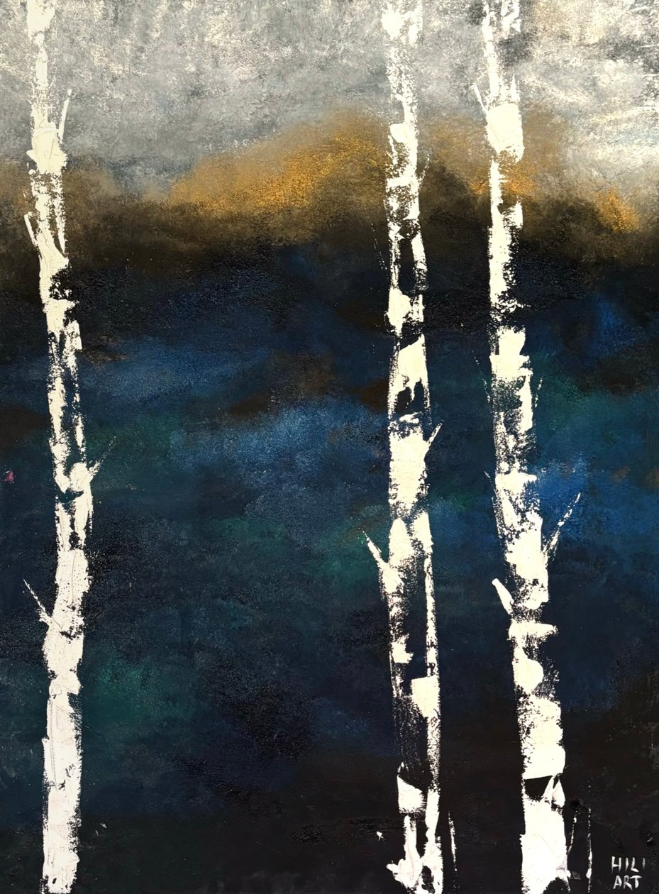 Tummansininen tekijältä HILI ART Tetiana Brzozowski