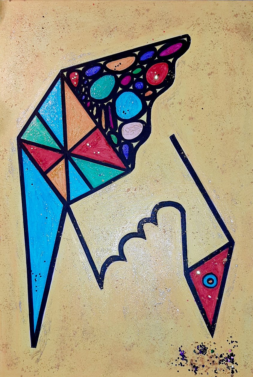 Nokkiva lintu tekijältä Steffi_Seiler_Art