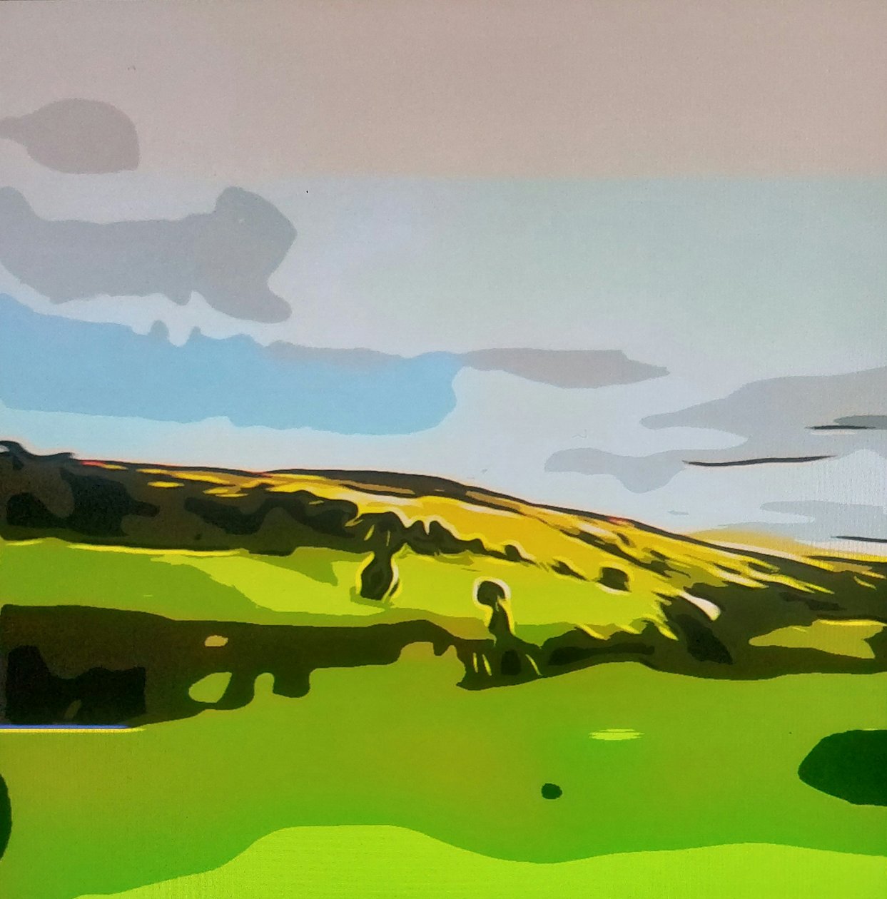 Digitale Landschaft 01 tekijältä M. Vet