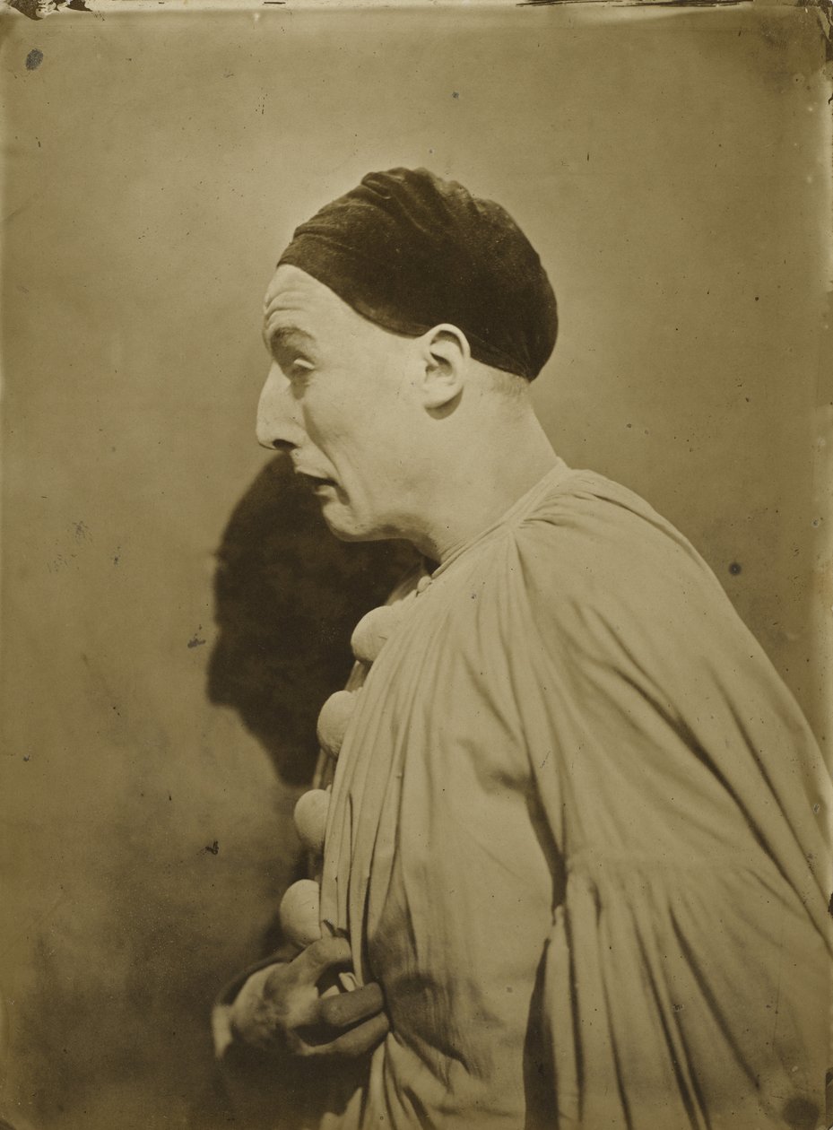 Pierrot in Pain, 1854 (suolapaperiprintti) tekijältä Nadar