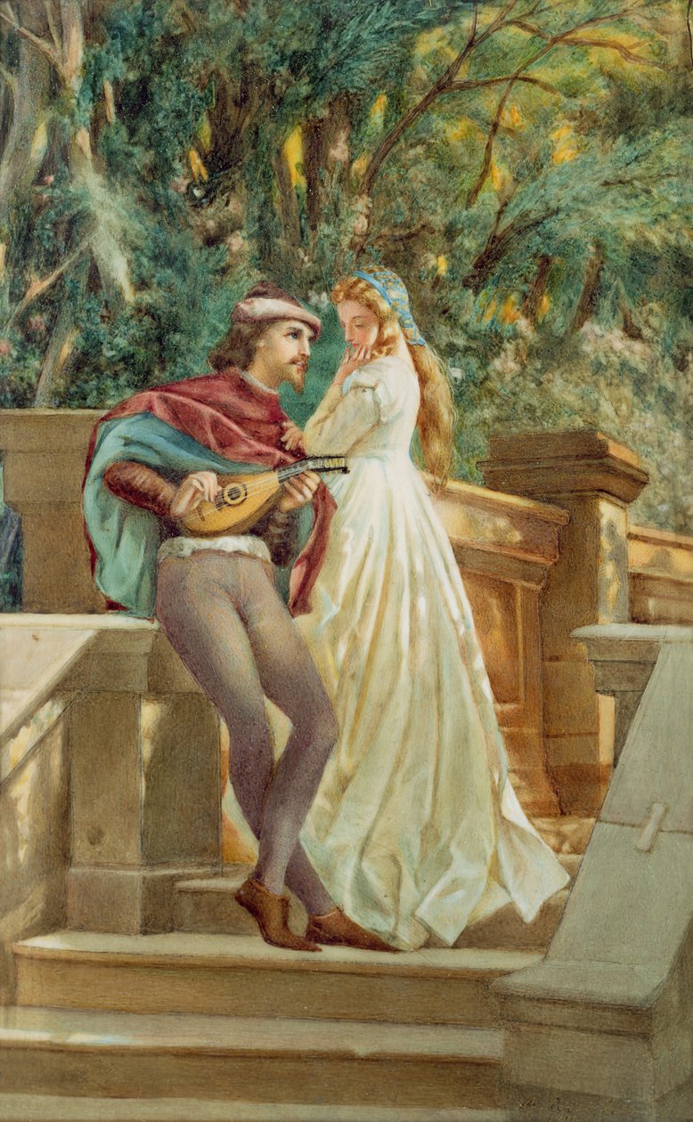 Serenade, 1901 (wc norsunluulla) tekijältä A. Corsi Lalli