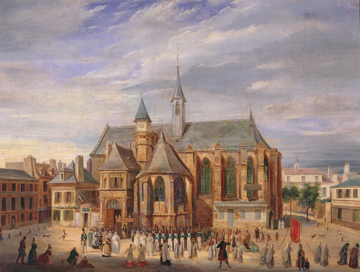 Pyhiinvaellus Notre-Dame de Boulogneen, 1840. tekijältä A. Duchaine