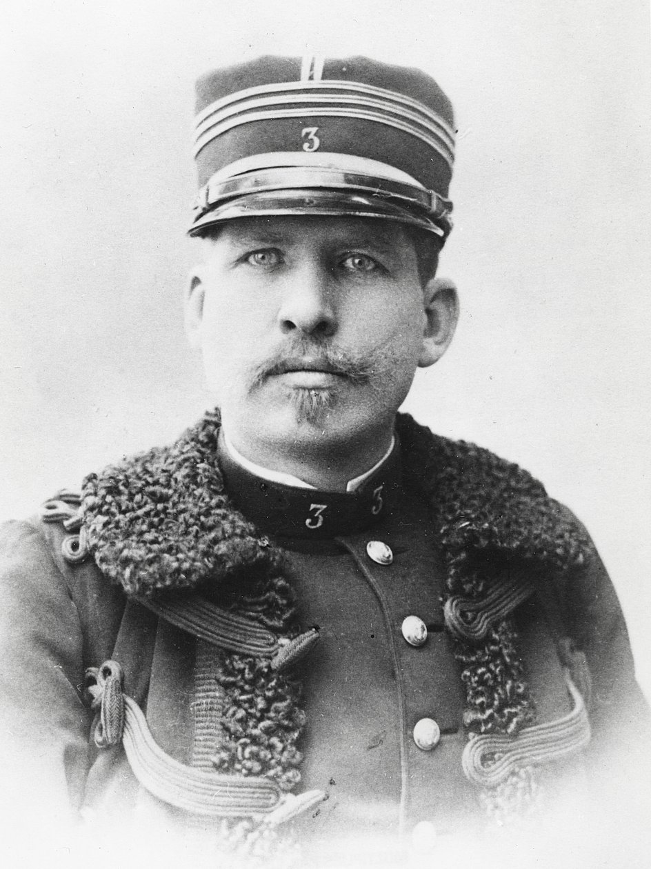 Freystaetterin muotokuva, yksi Dreyfus-tapauksen tuomareista tekijältä A. Gerschel