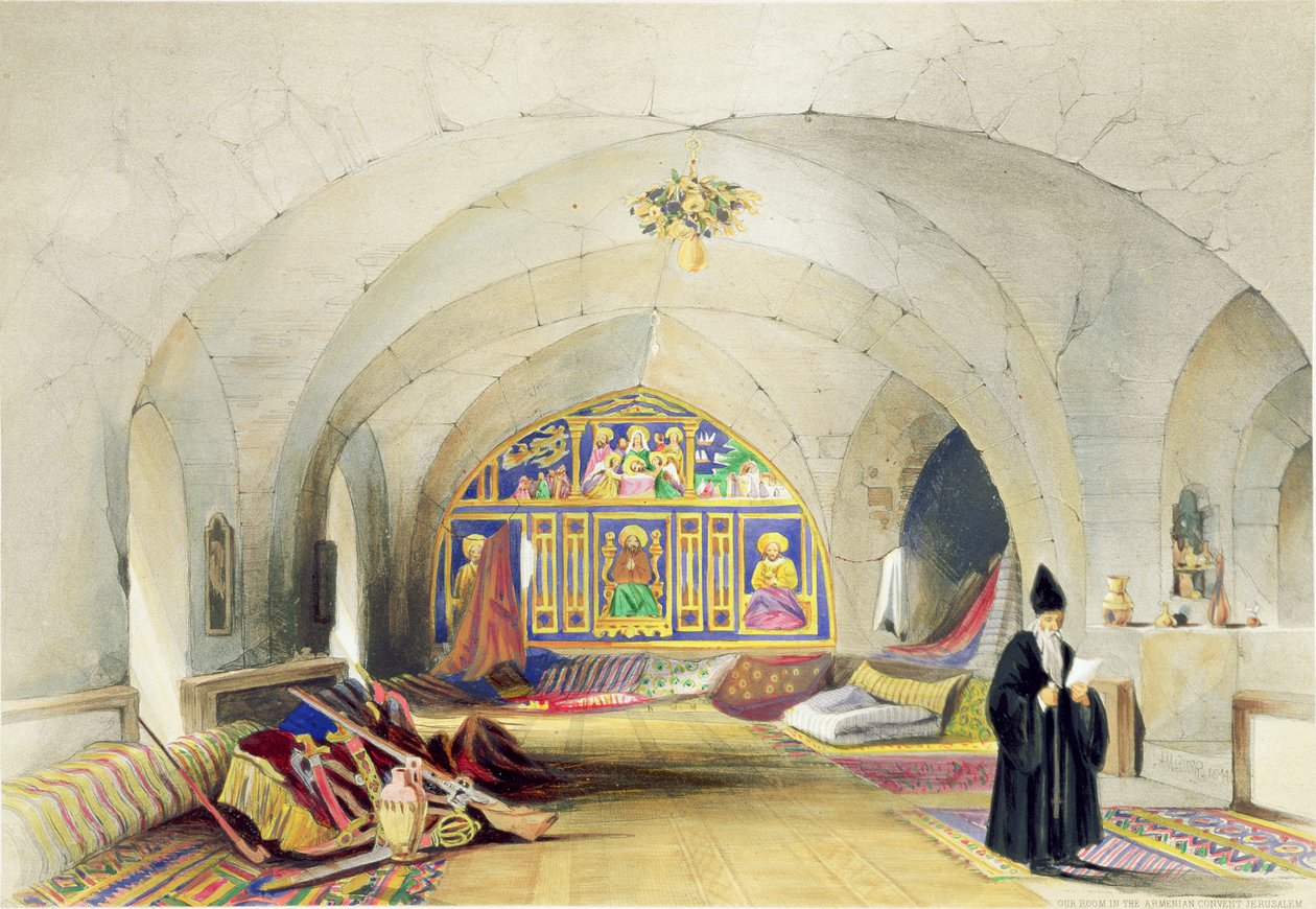 Huone armenialaisessa luostarissa Jerusalemissa tekijältä A. Margaretta Burr
