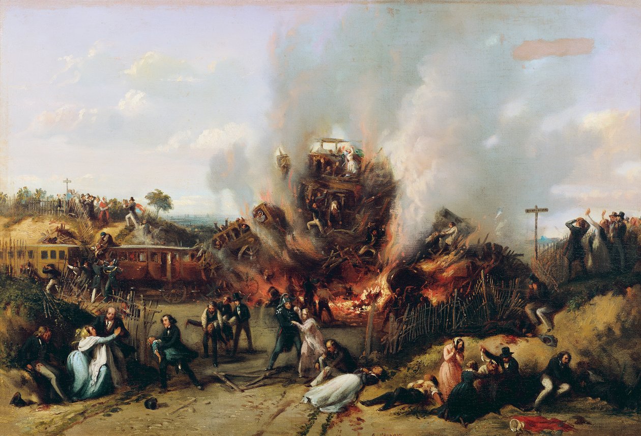 Katastrofi Versaillesin ja Bellevuen välisellä rautatiellä, 8. toukokuuta 1842 tekijältä A Provost