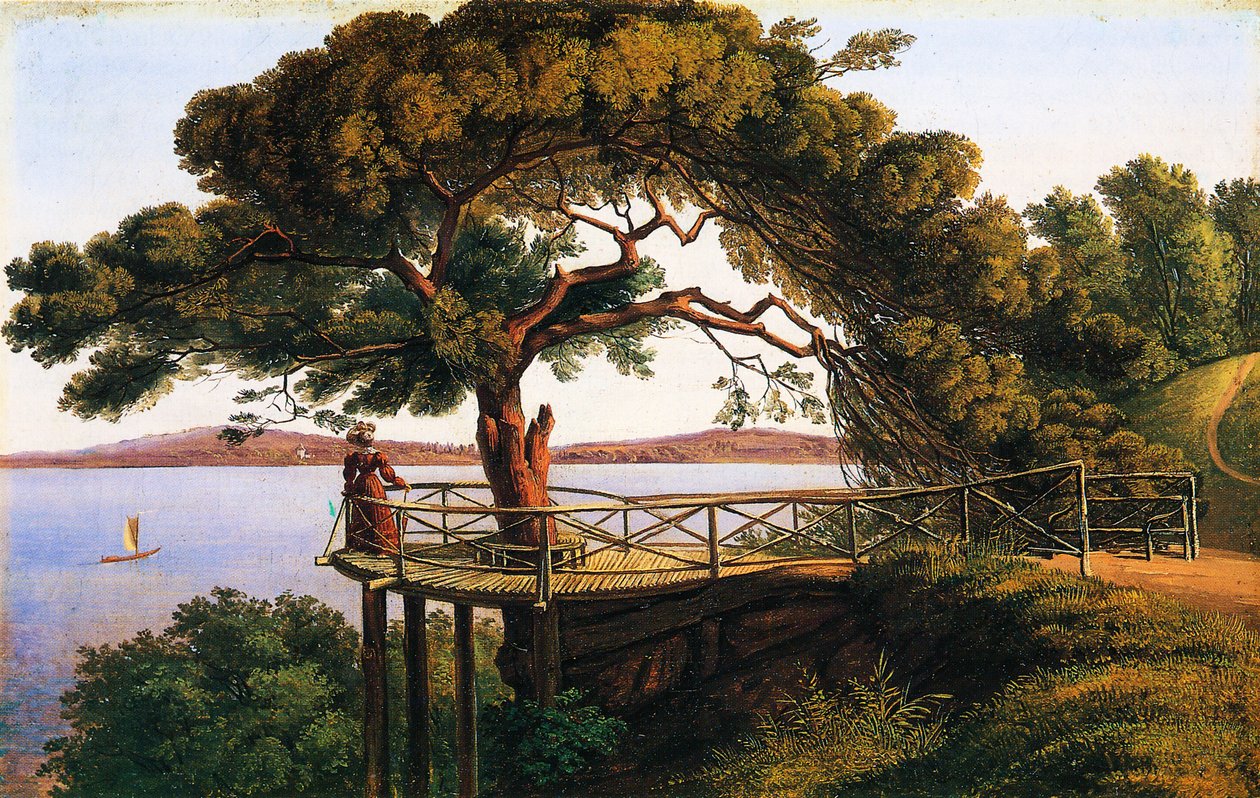 Baumkanzelin puisto Klein-Glienicke tekijältä A. W. F. Schirmer