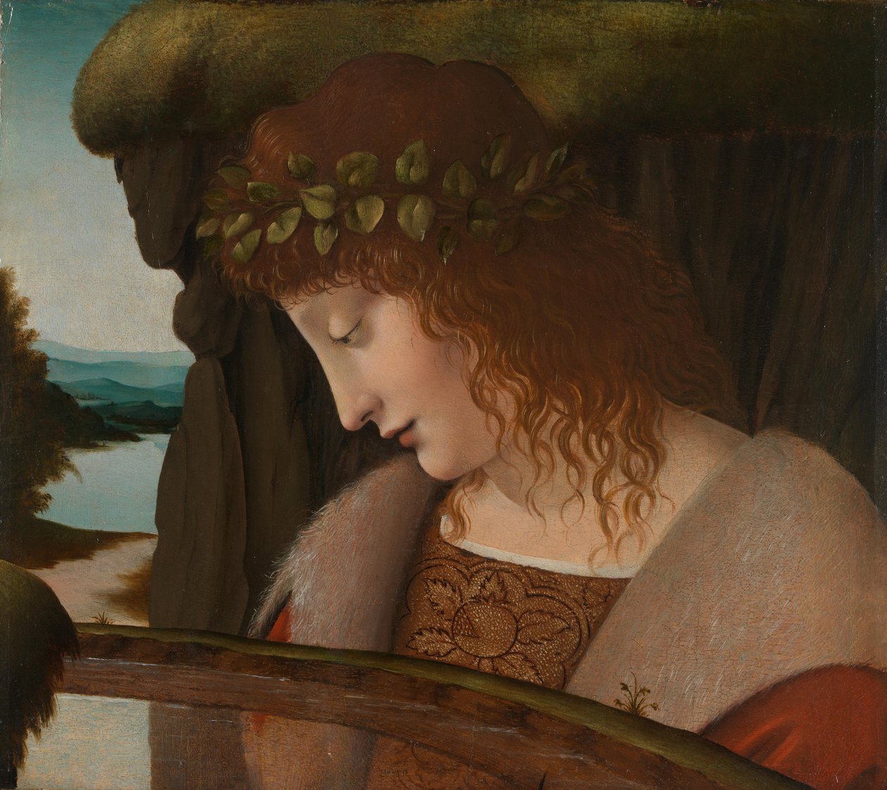 Narkissos tekijältä Leonardo da school of Vinci