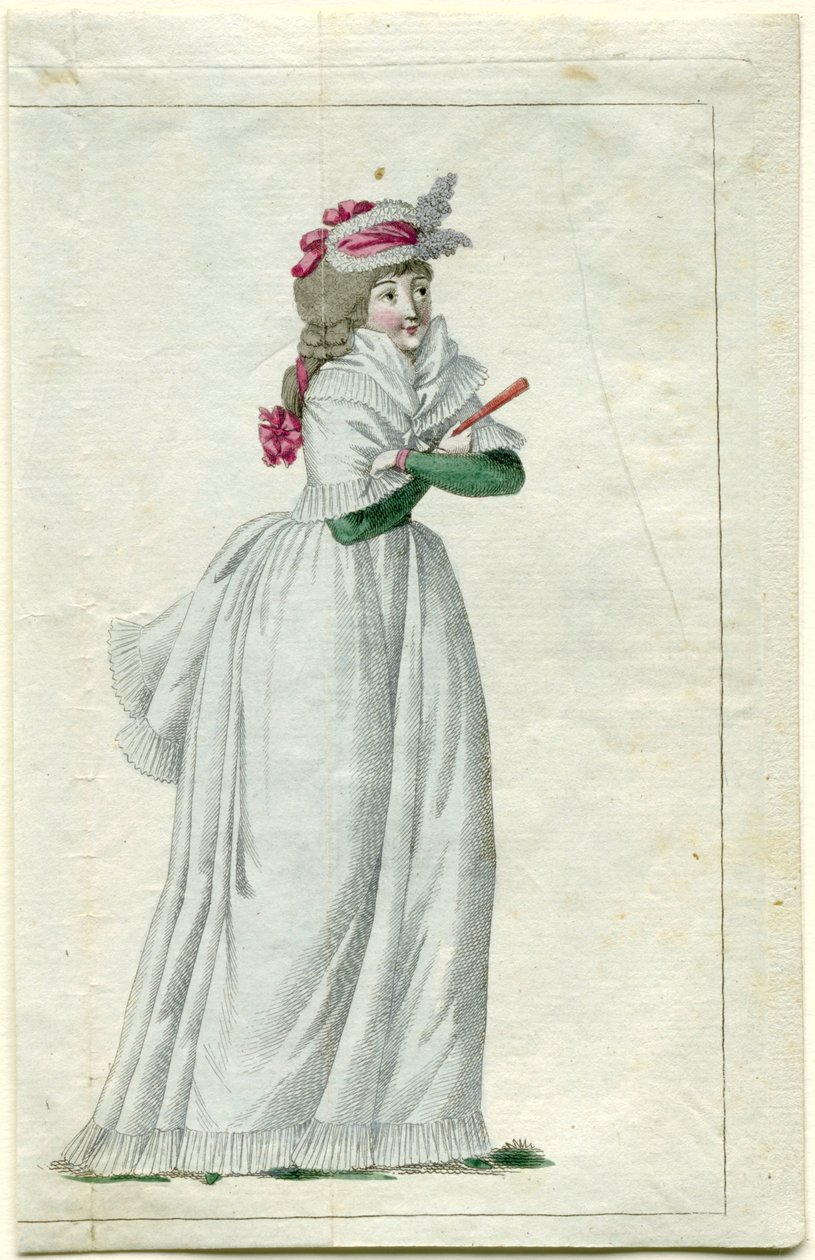 Journal of Fashion and Taste, 20. heinäkuuta 1792, 15. muistikirja, pl. 2 tekijältä A.B. Duhamel (possibly)