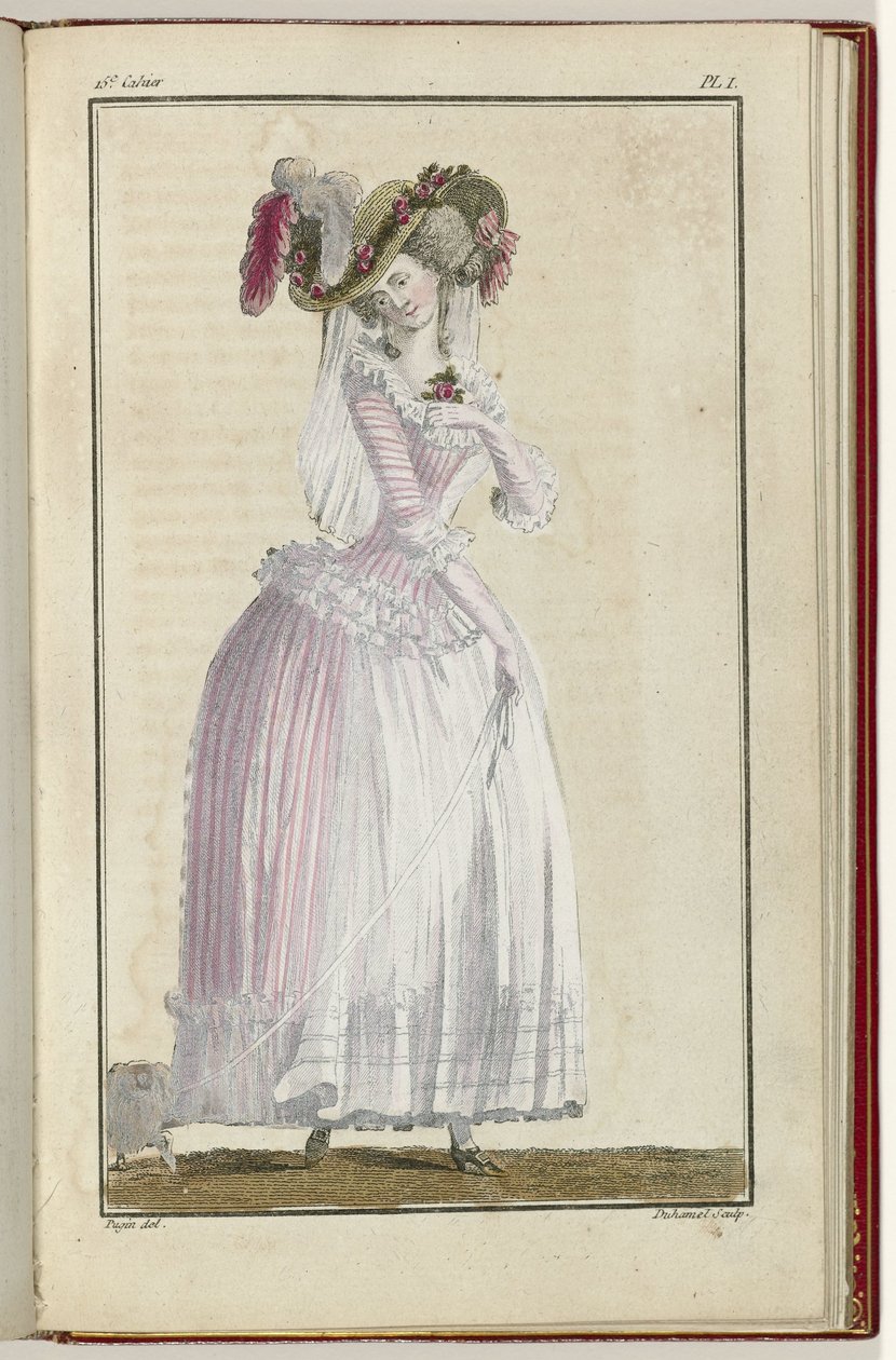 Cabinet des Modes tai Les Modes Nouvelles, 15. kesäkuuta 1786, pl. minä tekijältä A.B. Duhamel