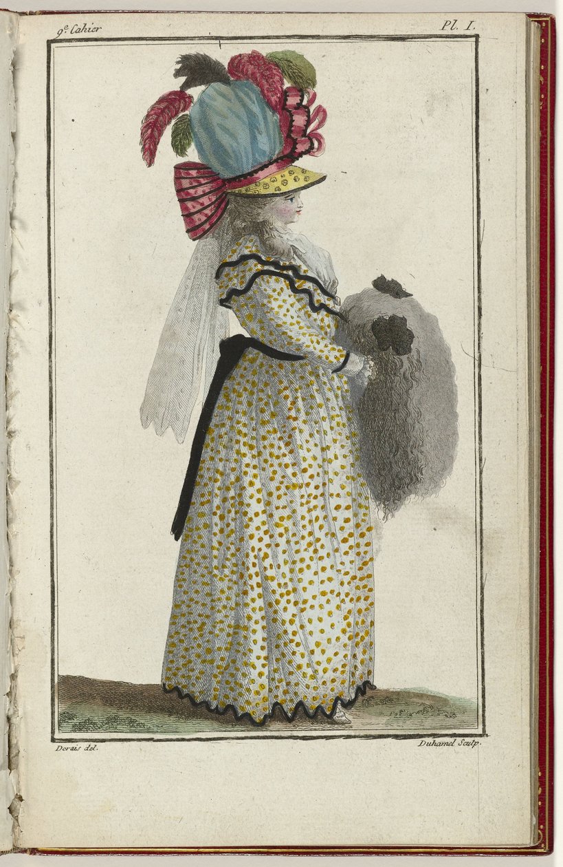 Cabinet des Modes tai Les Modes Nouvelles, 15. maaliskuuta 1786, pl. minä tekijältä A.B. Duhamel