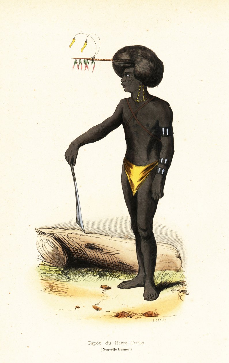 Papualainen mies Dory Harbourista, Länsi-Papua tekijältä AC AC
