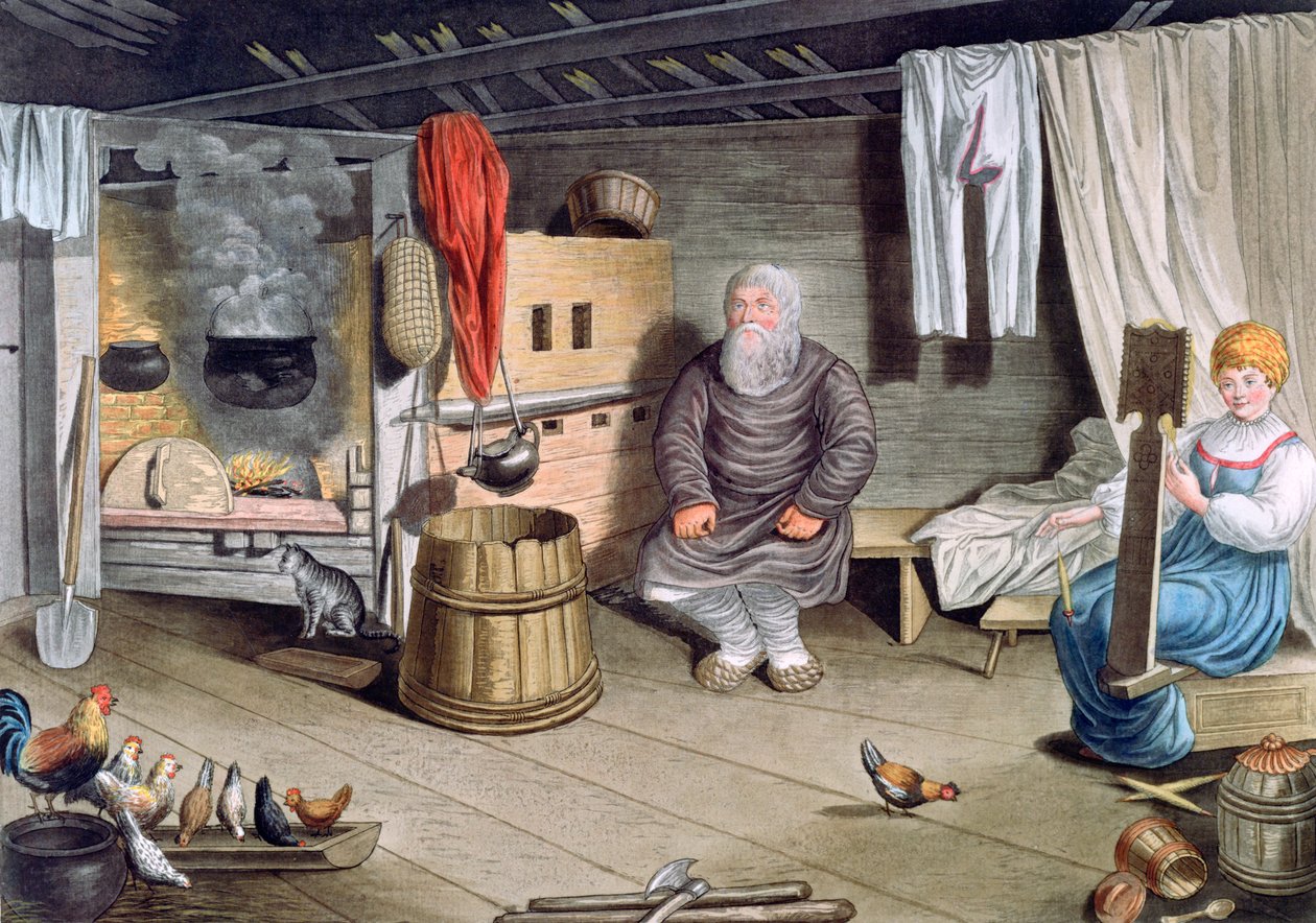 "Talonpoikatalo", Venäjä, 1821 tekijältä AC Houbigaot
