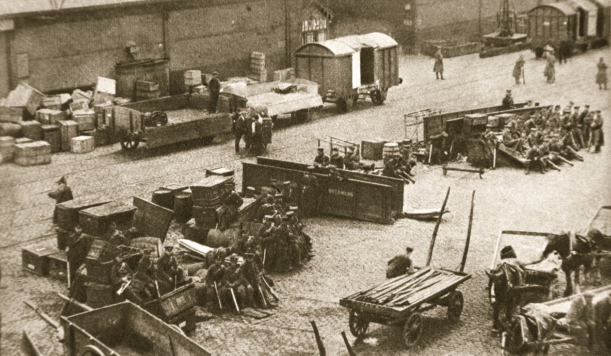 Kuninkaallisen Sussexin rykmentin 2. pataljoona, Belfast, Irlanti, 1907 tekijältä AE Brown