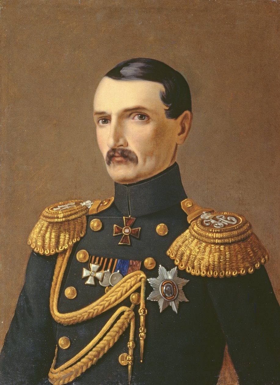 Muotokuva amiraali V.A. Kornilov (1806-1854), Krimin sankari tekijältä A.F. Permyakov