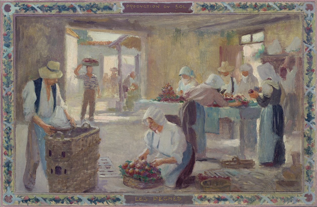Auringon tuotanto: Peaches, 1892 tekijältä A.F. and Bonnencontre Gorguet