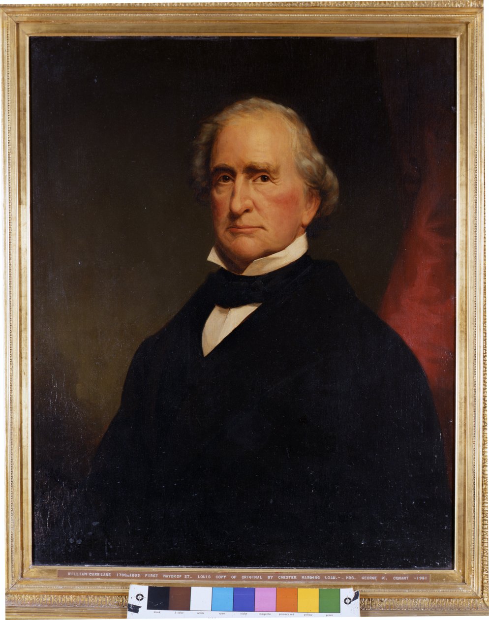 Muotokuva William Carr Lanesta (1789-1863), St.Louisin pormestarista ja New Mexicon toisesta kuvernööristä tekijältä A.J. Conant