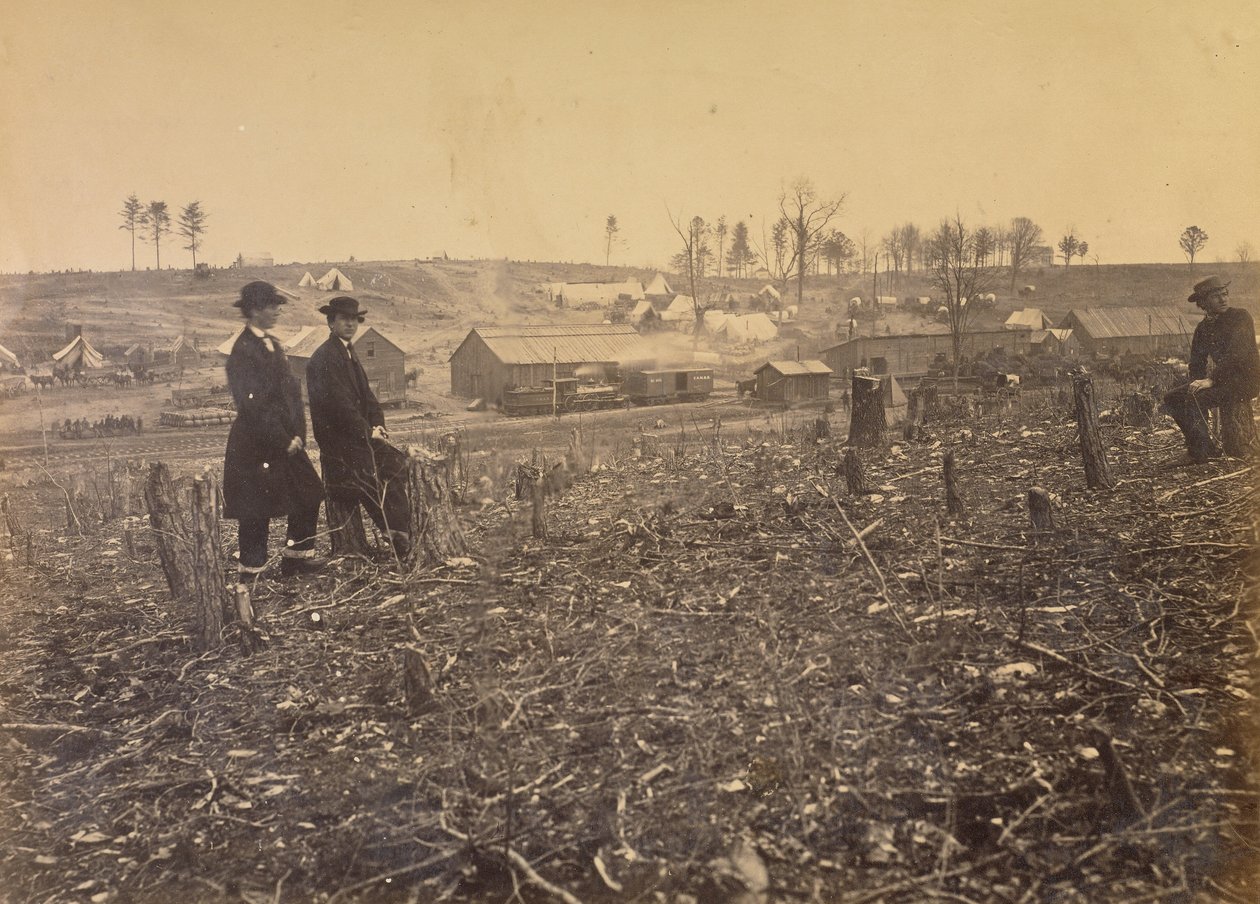 Nro 91. Fairfaxin asema - Orange  Alexandria Railroad. tekijältä A.J. Russell