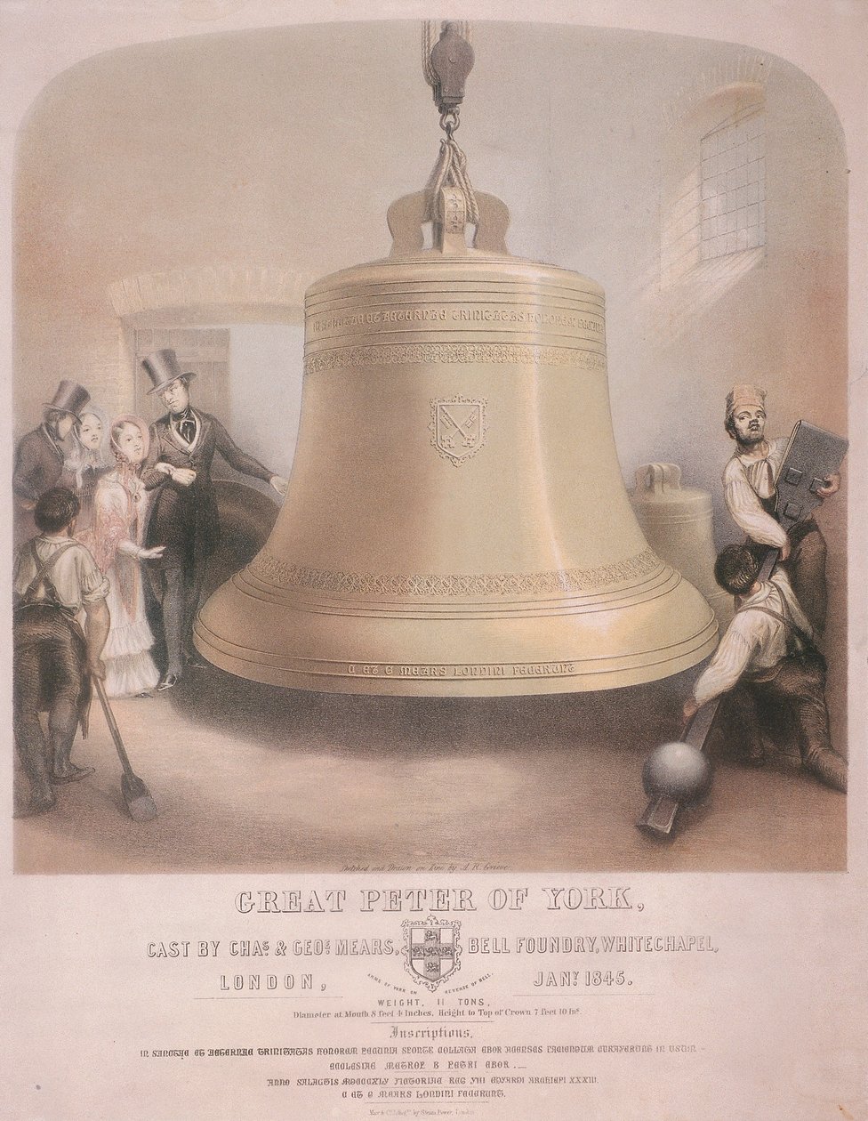 Näkymä Suuren Pietarin Yorkin kellolle, 1845. tekijältä AR Grieve