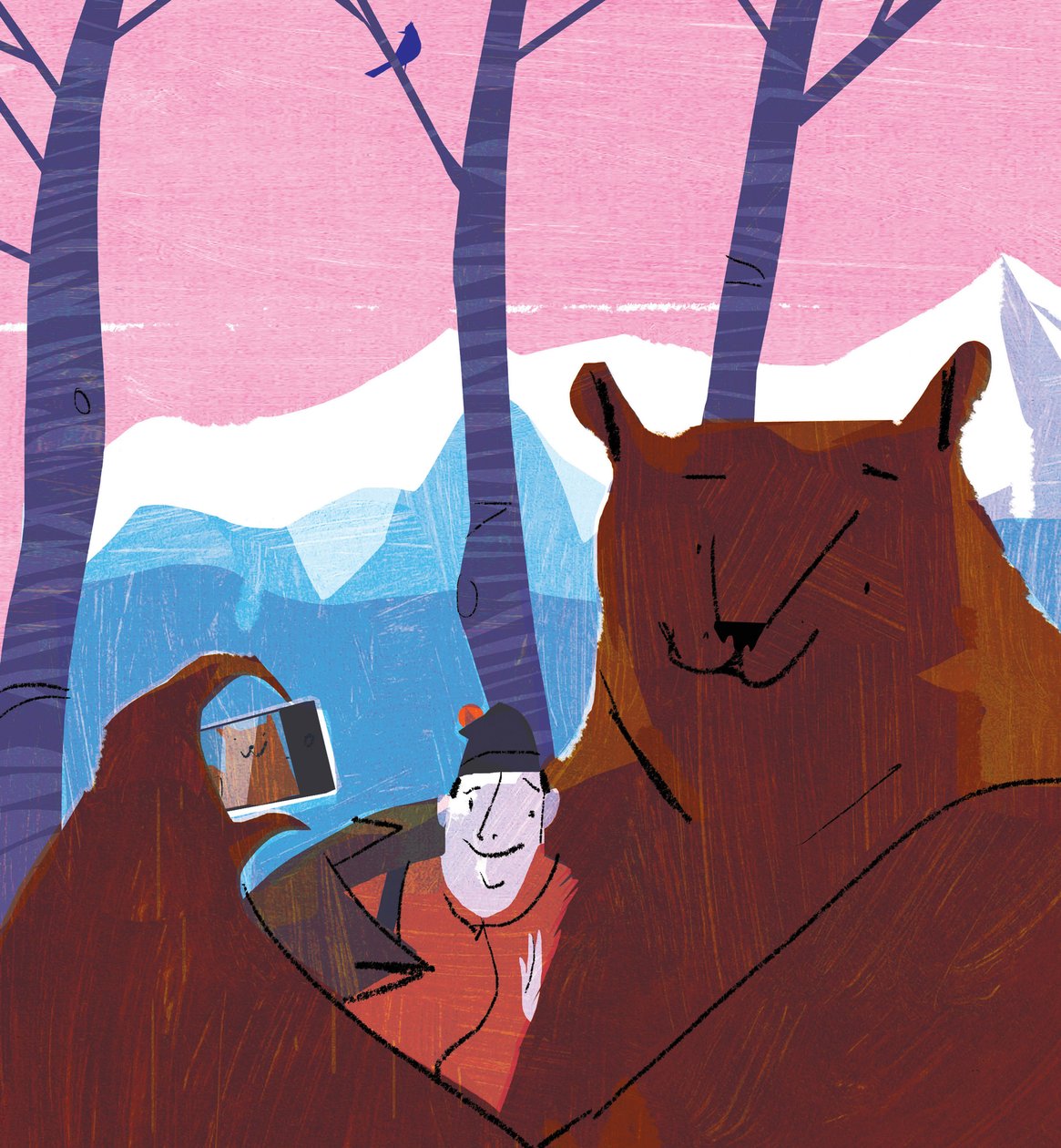 Karhuselfie, 2015 tekijältä A.Richard Allen