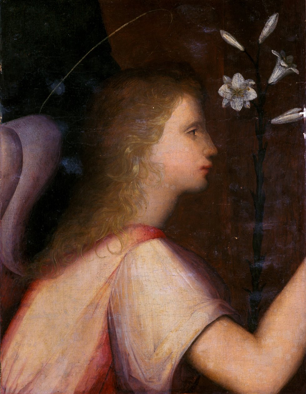 Arkkienkeli Gabriel (tempera puulla) tekijältä A. 1485 c.1525 Piccinelli