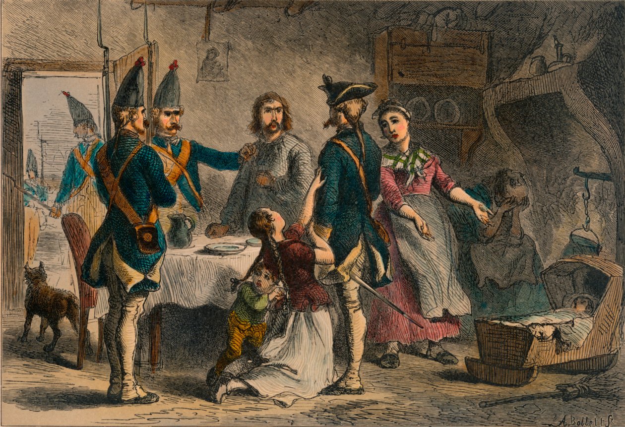 Saksalaisten sotilaiden asevelvollisuus palvelukseen Amerikassa, 1800-luku tekijältä A Bobbell