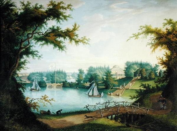 Suuri kivisilta ja Marienthalin portaat, 1803 tekijältä A. Bugreyev