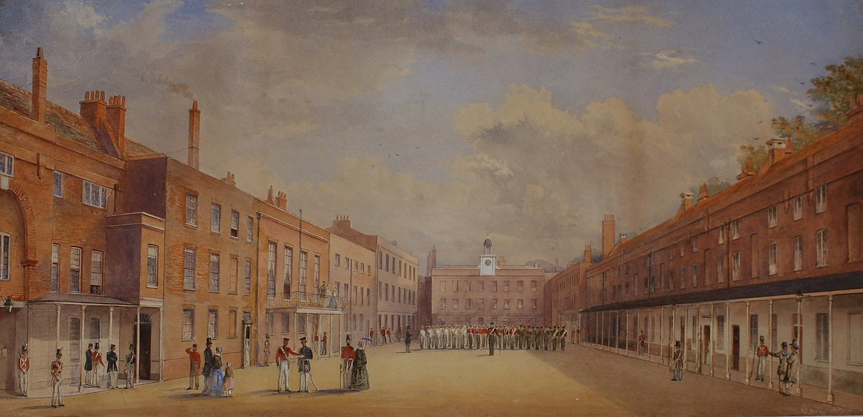 Old Clarence Barracks, Portsmouth, Hampshire, 1847 tekijältä A. C. Snape