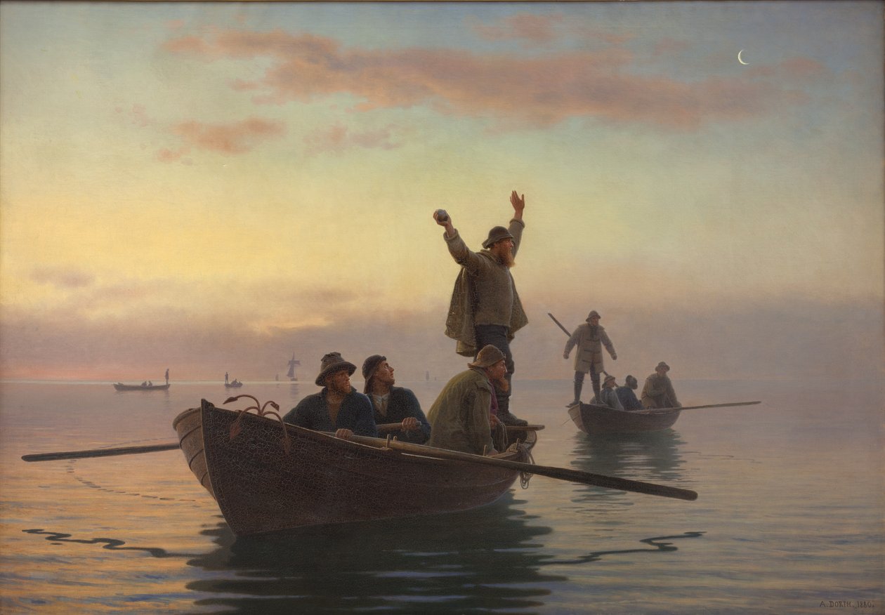 Pesca de corn amb cerco a la deriva. Acabada a primera hora del matí tekijältä A. Dorph