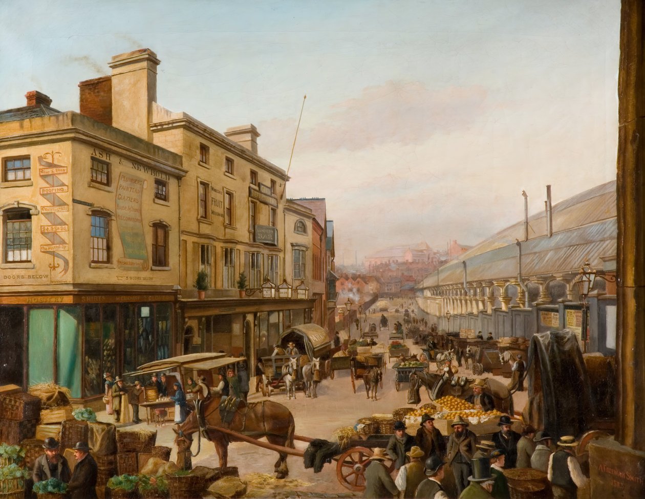 Worcester Street, Birmingham, 1883. tekijältä A. Freeman Smith
