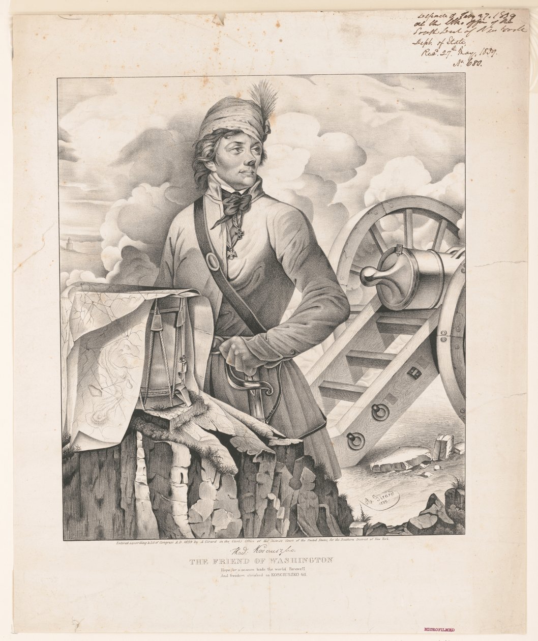 Thaddeus Kosciuszko, Washingtonin ystävä tekijältä A. Girard