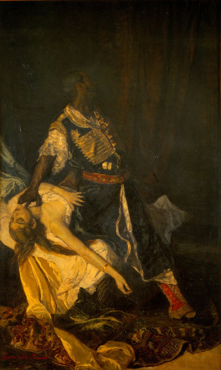 Othello Killing Desdemona, 1879 tekijältä A. González Pineda