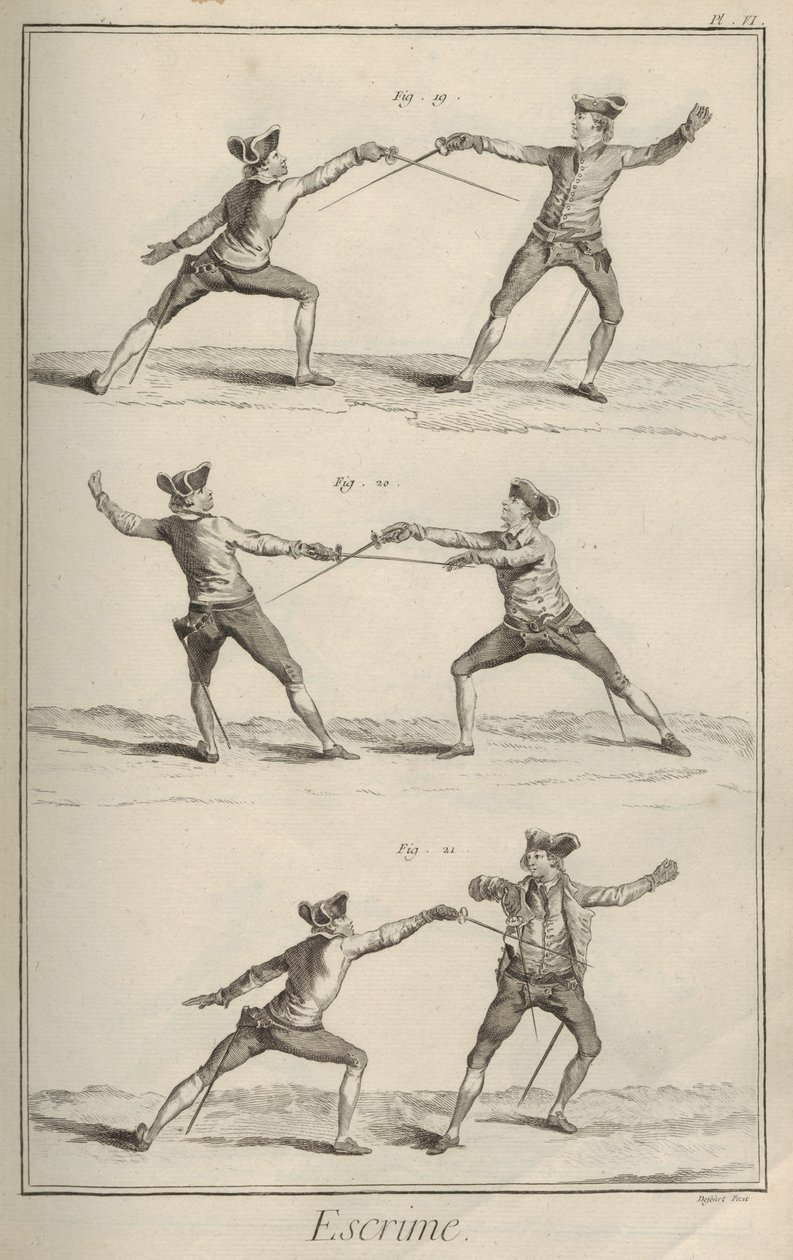 Miekkailu. Denis Diderot