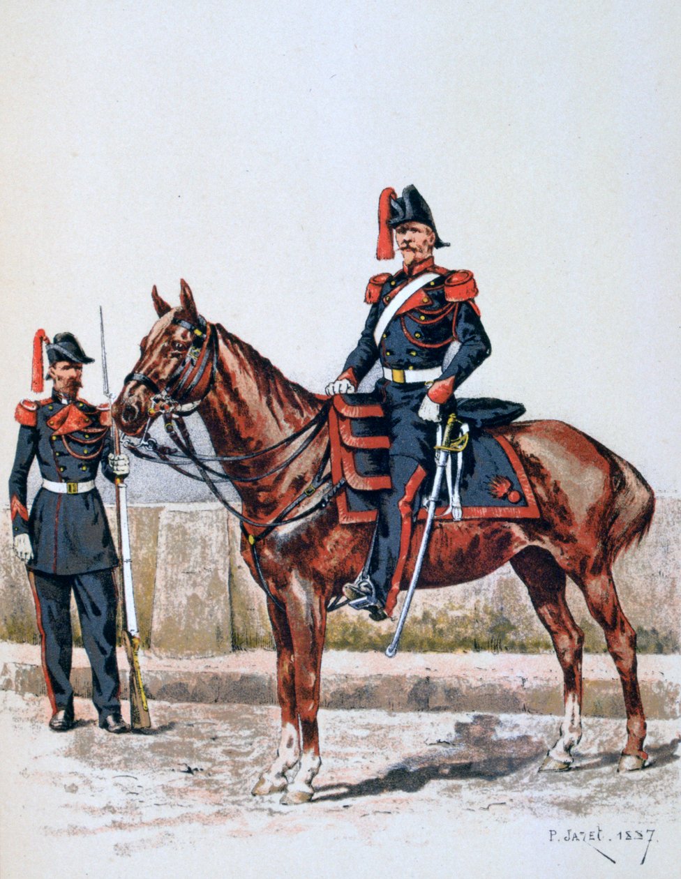 Pariisin tasavaltalainen kaarti, 16. toukokuuta 1848 - 1. helmikuuta 1849 1887 tekijältä A. Lemercier