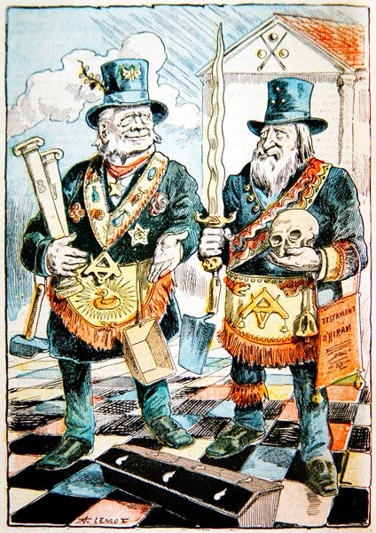 "The Two Soothsayers", c. 1899 (väri litho) tekijältä A Lemot