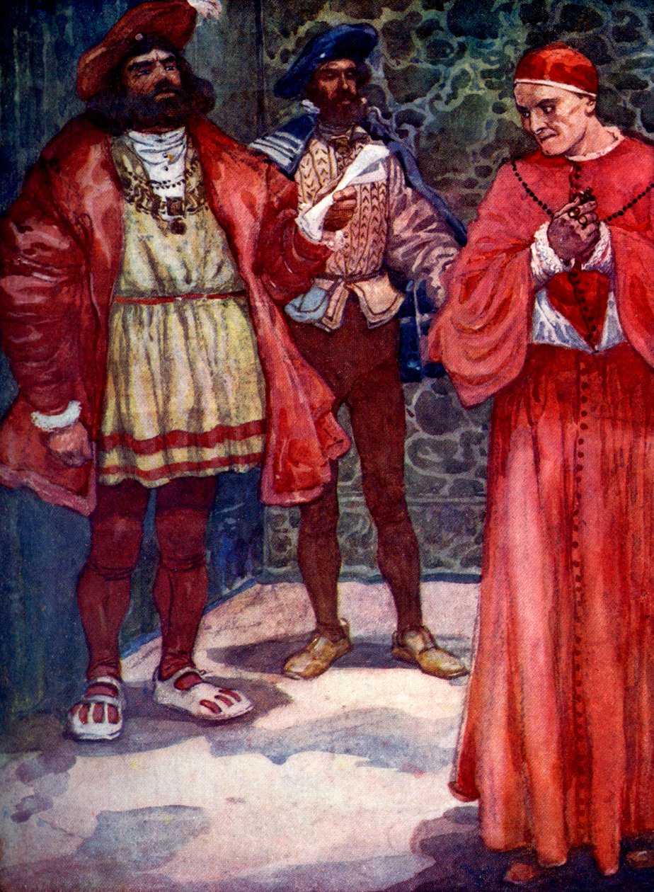 Henry lähetti Wolseyn pois oikeudesta, c1529, 1905. tekijältä A. S. Forrest