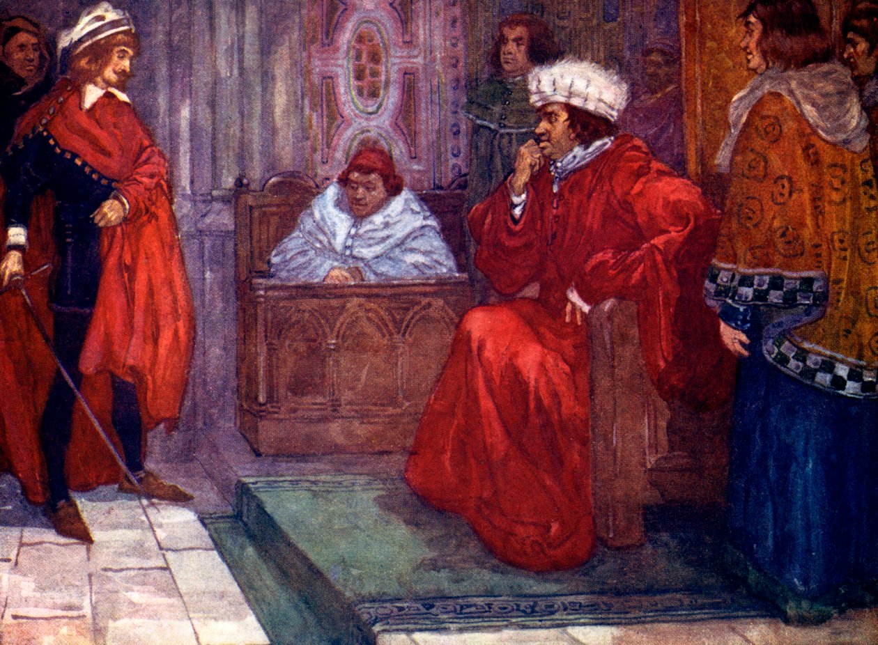 ...lähetän sinut vankilaan, sanoi tuomari Gascoigne, 1300-luku, 1905 tekijältä A. S. Forrest